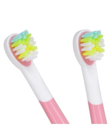 Teesa replacement brush heads for Sonic Junior Girl sonic toothbrush 2 pieces soft girl brush heads