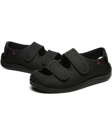 Buy Neuropathy Shoes for Women - Adjustable Extra Wide Diabetic Footwear Comfortable Breathable Design Indoor/Outdoor - Size 8.5 Dark Blue - Buy Online on GoSupps.com