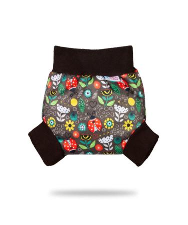 Petit Lulu Pull Up Pul overpants size M (6-10 kg) |Waterproof hatching overpants for panthedules |Fleet diapers |Made in the EU (Ladybugs Fair)