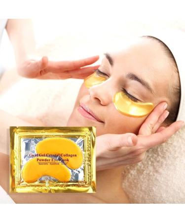 30 Pair Collagen Crystal 24k Gold hydrating Under Eye Gel Face Mask for Anti Aging Wrinkle Dark Circles Puffy Eyes Vegan & Cruelty-Free Self Skincare Day & Night Treatment - Buy Online on GoSupps.com