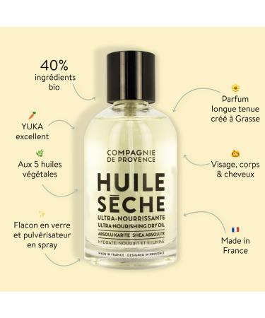 Compagnie De Provence Ultra Nourishing Dry Oil Shea 100ml - Hydrating Skin Care | International Shipping Available - Buy Online on GoSupps.com