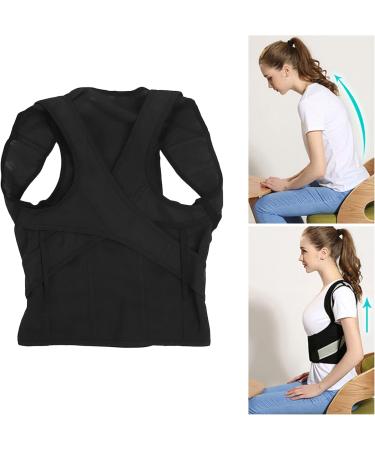 Hunchback Corrector for Teenagers - Breathable & Soft Black Back Support (XL) | Ideal for Home Use - Buy Online on GoSupps.com