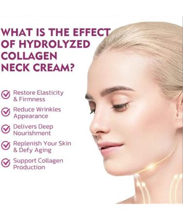 NECKPON Hydrolized Collagen Neck Cream Hydrolized Collagen Neck Cream Neck Firming Cream Hydrolyzed Collagen for Delay Skin Ageing Smooth & Youthful Skin 1pcs - Buy Online on GoSupps.com