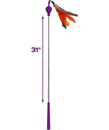 Jackson Galaxy Air Wand with Feather Toy - Available in Various Colors - Buy Online on GoSupps.com