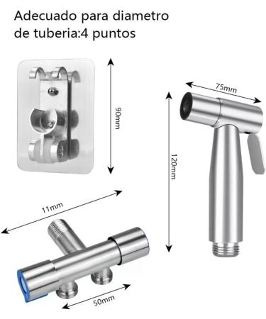 Handheld Bidet Sprayer Set - 304 Stainless Steel Toilet Accessory for Ultimate Cleanliness | Shop Internationally - Buy Online on GoSupps.com