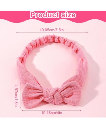 GXGM 3-Piece Baby Hairbands | Cute Headbands for Newborn Girls | Bow Hairbands for Infants - Buy Online on GoSupps.com