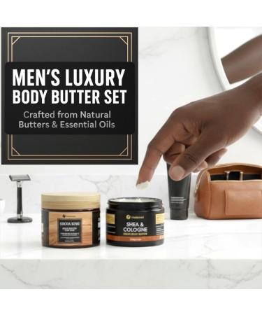 VITALSKINOIL Body Butter For Men - Cocoa King and Shea Cologne Bundle for All Skin Types - Buy Online on GoSupps.com