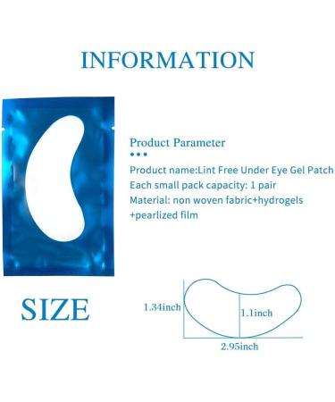 Arison Lashes Eye Gel Pads 50 Pairs - Lint-Free Under Eye Patches for Eyelash Extensions - Buy Online on GoSupps.com