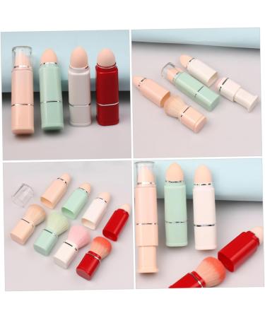 Healeved 2 in 1 Makeup Brush Portable Makeup Brush Facial Blush Brush Foundation Brush Makeup Brush for Loose Powder Makeup Brush for Foundation Makeup Brush for Women 2 in 1 Cosmetic Brush - Buy Online on GoSupps.com