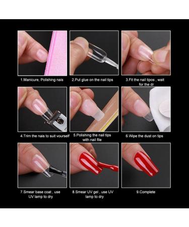 120pcs Short Matte Coffin Nail Tips - Pre-shaped, Full Cover Acrylic False Nails for Nail Extension - 10 Sizes - Buy Online on GoSupps.com