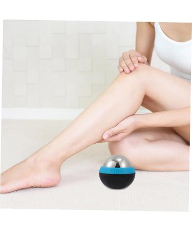 Hapinary Stainless Steel Massage Ball - Manual Muscle Relaxation Device for Health & Wellness | 8.3x7.5x7cm Blue - Buy Online on GoSupps.com