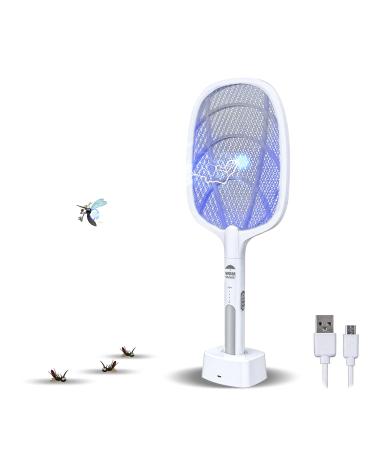 Himalayan Glow Electric Bug Zapper, Instant Fly Swatter Rechargeable Racket, Mosquito Repellent 3,000 Volt, USB Charging Fly Zapper for Indoor & Outdoor - 2 PCS