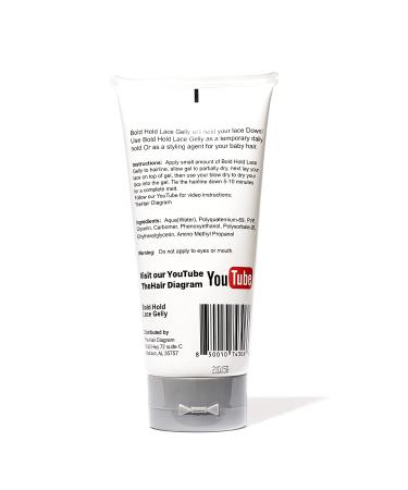 Bold Hold Lace Gelly - Temporary Daily Hold for Lace Front Wigs - 6oz - Buy Online on GoSupps.com