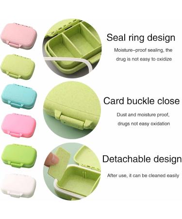 6 PCS Travel Pill Organizer - Portable Mini Pill Case with Removable Compartments for Vitamins & Meds | Ideal for Pocket Purse & Briefcase - Buy Online on GoSupps.com