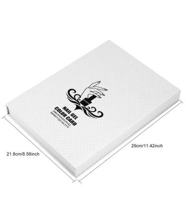 Portable High Capacity Nail Show Book - 2 Types Nail Art Display Stand for Manicure Shops (White) - Shop Now! - Buy Online on GoSupps.com