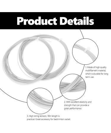 Buy Keenso Badminton Racket String - 2 Pieces 10m High Flexibility 0.7-0.8mm - Premium Replacement White | International Shipping - Buy Online on GoSupps.com
