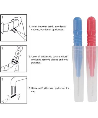 50pcs Dental Floss Brush Set - Interdental Brushes & Dental Tools for Optimal Oral Hygiene - Buy Online on GoSupps.com