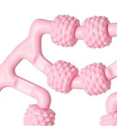 Oshni Massage Roll for Legs - Manual Deep Fabric Massager for Thighs Calf Elbows | Ideal for Bodybuilding & Yoga (Pink) - Buy Online on GoSupps.com