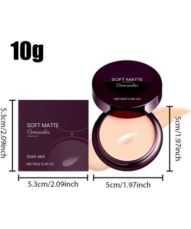  G n rique Soft Matte Concealer with High Coverage | Water-Resistant Dark Circle Cream | Lightweight Long-Lasting Treatment 10g Waterproof for Everyday Events Evenings Work and Travel - Buy Online on GoSupps.com