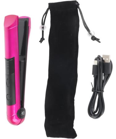 Hair Straightener - USB Rechargeable Mini Ceramic Flat Iron | Multi-Functional Curler & Styling Tool for Men & Women | Fast Heating Salon Quality - Buy Online on GoSupps.com