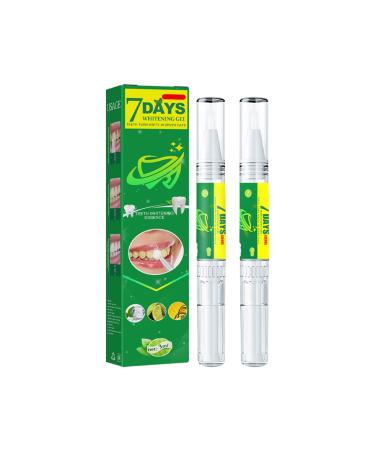 Teeth Whitening Pen 2Pcs Tooth Whitener Treatments Gel Effective&Painless No Sensitivity Travel-Friendly Easy to Use Beautiful White Smile Natural Mint Flavor
