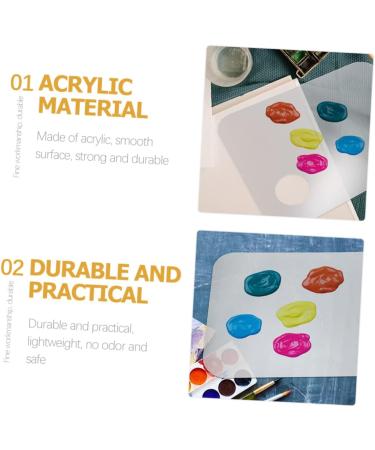 FRCOLOR 5 Sets Color Palette - Eye Shadows Watercolor Painting Board & Makeup Palette Tray with Spatula | Premium Stainless Steel Cosmetic Tools for Artists - Buy Online on GoSupps.com