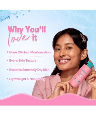 Aqualogica Radiance+ Silky Body Lotion | 24H Deep Moisturization with Watermelon & Niacinamide | Daily Moisturizer - 200ml (6.7 Fl Oz - Buy Online on GoSupps.com
