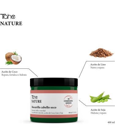 Tahe Nature Mask for dry hair Nature that provides nutrition shine and softness 400 ml - Buy Online on GoSupps.com