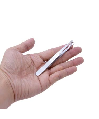 Nose Hair Trimmer & Ear Hair Tweezers - Stainless Steel Round-Headed Scissors for Safe Grooming - Buy Online on GoSupps.com
