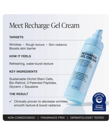 Innbeauty Project Recharge Gel Cream Lightweight Smoothing & Plumping Moisturizer with Peptides 1.7 OZ (50ml) - Buy Online on GoSupps.com