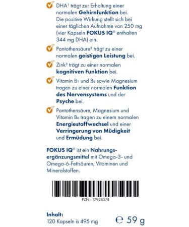 FOCUS IQ - Enhance Brain Function & Cognitive Performance for Smart Minds | International Shipping Available - Buy Online on GoSupps.com