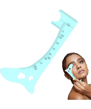 Eyebrow Shaping Template | Silicone Eyebrow Makeup Mapping Template | Brow Positioning Ruler Makeup Guide Tool Professional Quick Eye Makeup Tool Blue - Buy Online on GoSupps.com