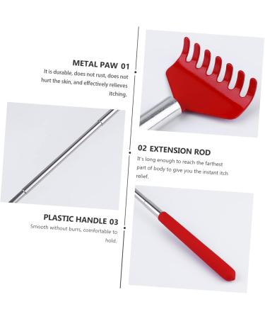 Buy Minkissy 2pcs Telescopic Tickle Rake Red Scraper | Multifunctional Stainless Steel Tool for Efficient Cleaning - International Shipping Available - Buy Online on GoSupps.com