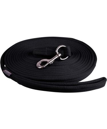 Netproshop Soft Lunge with Carabiner - 8m Groundwork Lunge in Black | International Shipping Available - Buy Online on GoSupps.com