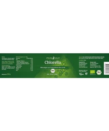 Organic Chlorella Powder 250g - 100% Pure & Organic - No Additives - Sustained Energy for 30 Days - International Shipping Available - Buy Online on GoSupps.com