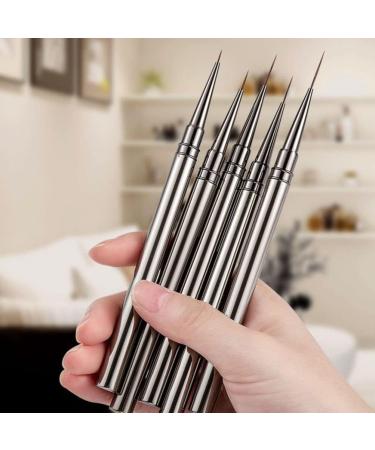 Nail Art Drawing Pen Fine Nail Art Brush Nail Liner Nail Striping Brush Nail Art Design for Nail Art Manicure Liner Painted Metal Diamond Pen - Buy Online on GoSupps.com