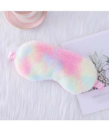 4 Pcs Plush Sleep Masks - Cute Kids Eye Masks & Soft Shades for Women & Girls | Fluffy Blindfolds & Nap Covers - Buy Online on GoSupps.com