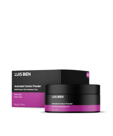 Luis Bien - Poudre de Charbon Actif - 100% Naturel - Blanchiment des dents & Haleine Fra che - Pr vient des taches dentaires la plaque et les caries - 50 Gr