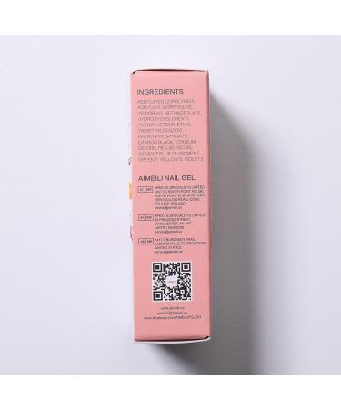 AIMEILI 5 in 1 Rubber Base Gel Sheer Color Nail Polish - Elastic UV LED Soak Off Coat & Strengthener (589) - Buy Online on GoSupps.com