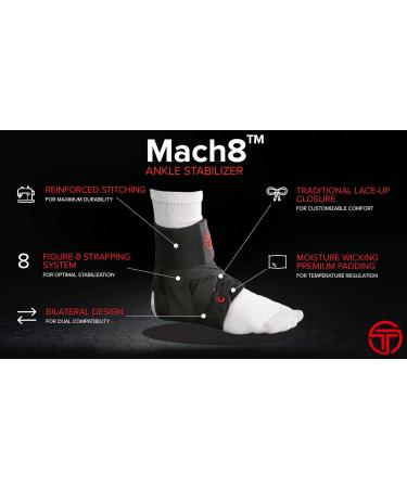 Buy Mach8 Ankle Brace - Breathable Adjustable Figure 8 Ankle Support for Athletes & Injury Recovery (Small) | International Shipping Available - Buy Online on GoSupps.com