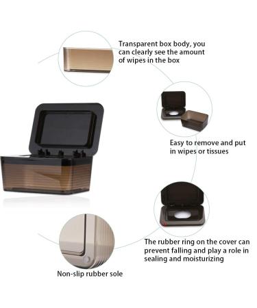 Jitnetiy Removable Wipes Dispenser - Large Holder Container for Fresh Wipes (Dark Brown) - Buy Online on GoSupps.com