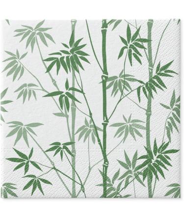 Buy PAW 3-Layer Paper Napkins (33x33 cm) - 20 Pack | Perfect for Birthdays Weddings & Parties | Eco-Friendly Bamboo Design - Green Stripes - Buy Online on GoSupps.com