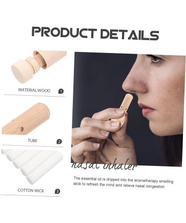 HEALLILY Incense Sticks Set - Nasal Inhaler with Maple Wood Fragrance Stick and Essential Oil for Aromatherapy - Buy Online on GoSupps.com