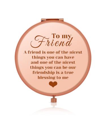 Friends Gifts for Her Best Friend Personal Makeup Mirror Travel Mirror Gift for Women Girls Frienship Gift for for Graduation Birthday Ideas  Presents Gifts for Female Friend  Besties