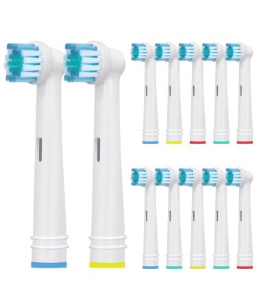 Electric Toothbrush Replacement Heads Refills Compatible with Oral B - Precision Clean Replacement Toothbrush Heads for Oral Gentle & Effective Cleaning by DeBizz(12)