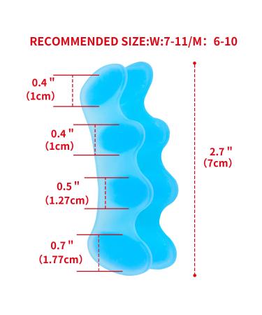 5 Pair Toe Separators for Foot Fitness and Balance - Correct Toes, Support Hammertoes and Bunions - Durable Spreaders for Sports, Yoga (5 in 1) - 5 Colors, 5pcs - Buy Online on GoSupps.com