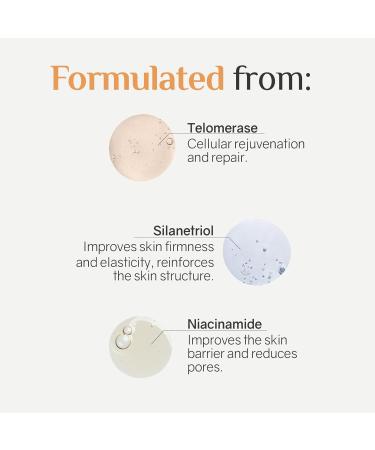 Ardaraz Moisturiser Anti Wrinkle Face Cream with Telomerase and Hyaluronic Acid. Face Cream for Women Rejuvenating Effect Firmer skin. Ideal for mature skin. 50ml - Buy Online on GoSupps.com