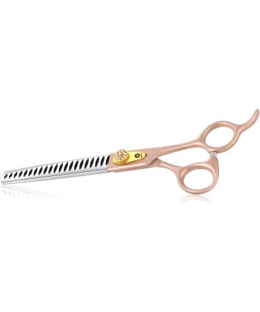 Dream REACH 7-Inch Professional Pet Care Chunker Scissors - Effy 440C Japanese Stainless Steel Dog & Cat Grooming Shears with 25%-35% Thinning Rate - Buy Online on GoSupps.com