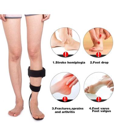 Carbon Fiber Foot Drop Bracket | Ankle Orthosis Splint Support for Stroke & Hemiplegia | Gait Assist - Left Color - Buy Online on GoSupps.com