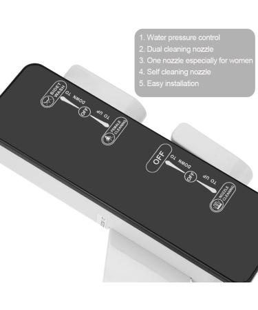 Premium Toilet Bidet 1 Piece | Adjustable Bathroom WC Bidet Sprayer & T-Connector G3/8 for Hygienic Cleaning - International Shipping Available - Buy Online on GoSupps.com